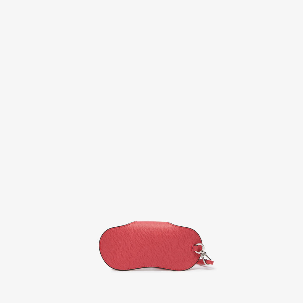 Valextra Porta Occhiali Con Tracolla | Pelle di vitello Millepunte | Rosa Fragola | Valextra Italia