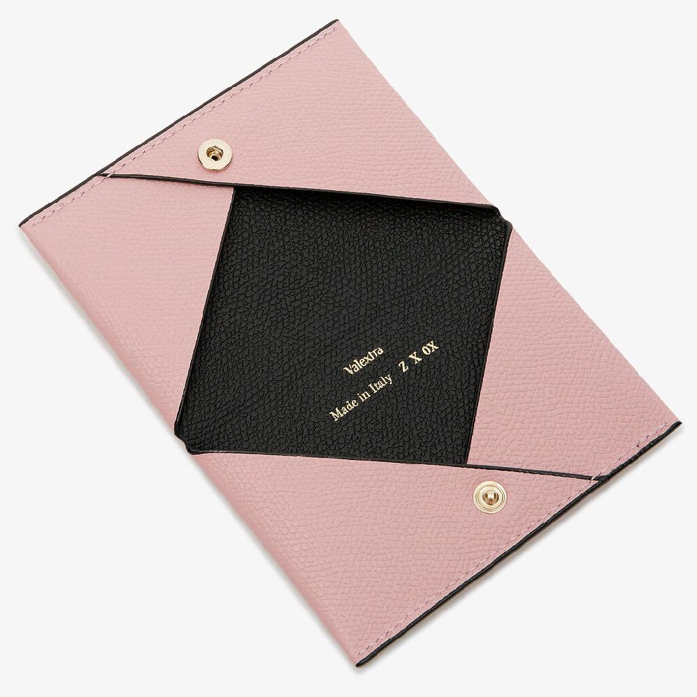 Valextra Porta carte piccolo da Donna in Pelle Rosa | Valextra Soddisfazione Garantita