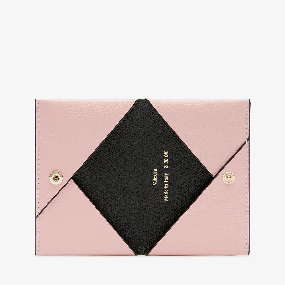 Valextra Porta carte piccolo da Donna in Pelle Rosa | Valextra Soddisfazione Garantita