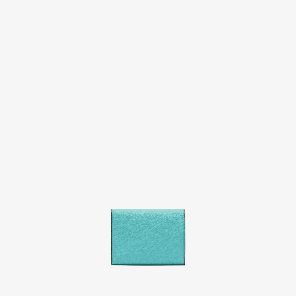 Valextra Portafoglio da Donna di Lusso in Pelle Azzurra | Valextra Pocket Only for today