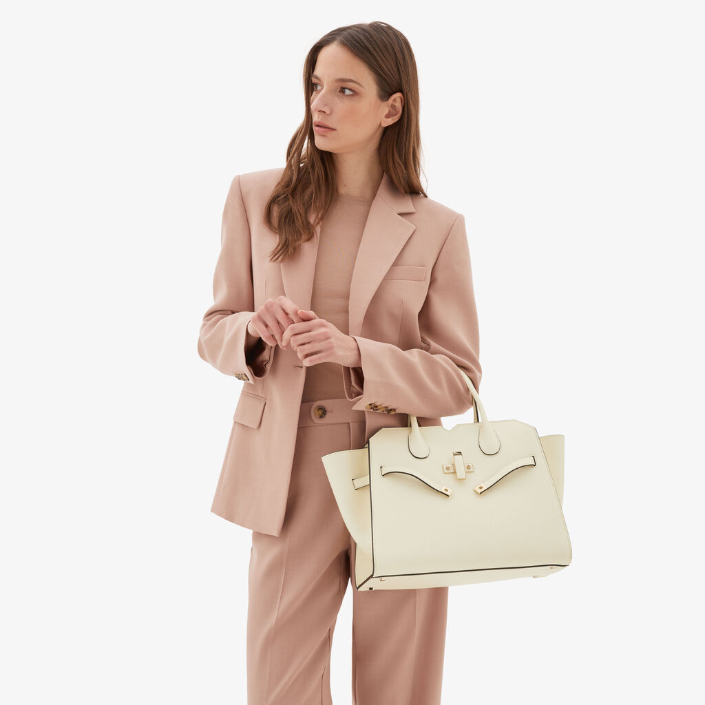 Valextra Borsa a mano da Donna Media Bianca di Lusso | Valextra In Vendita
