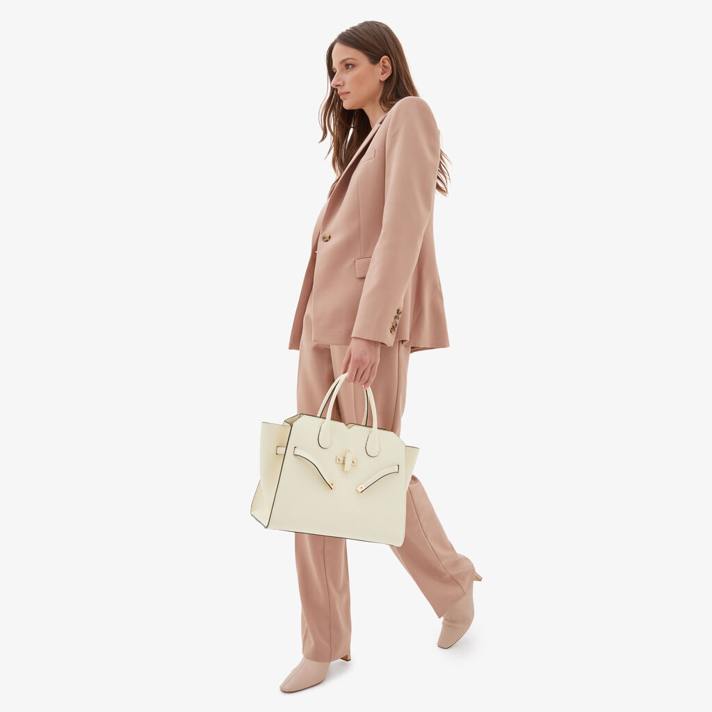 Valextra Borsa a mano da Donna Media Bianca di Lusso | Valextra In Vendita