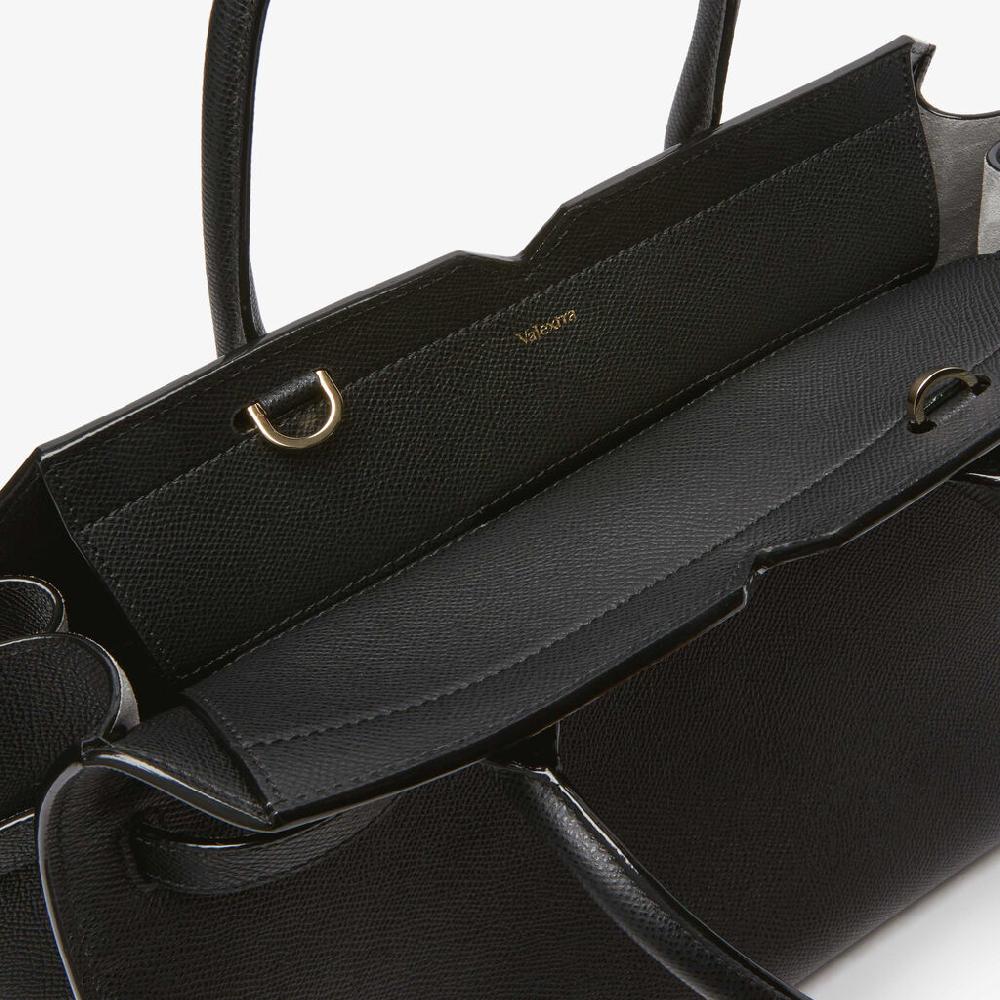 Valextra Borsetta a mano da Donna Media Nera di Lusso | Valextra Saldi