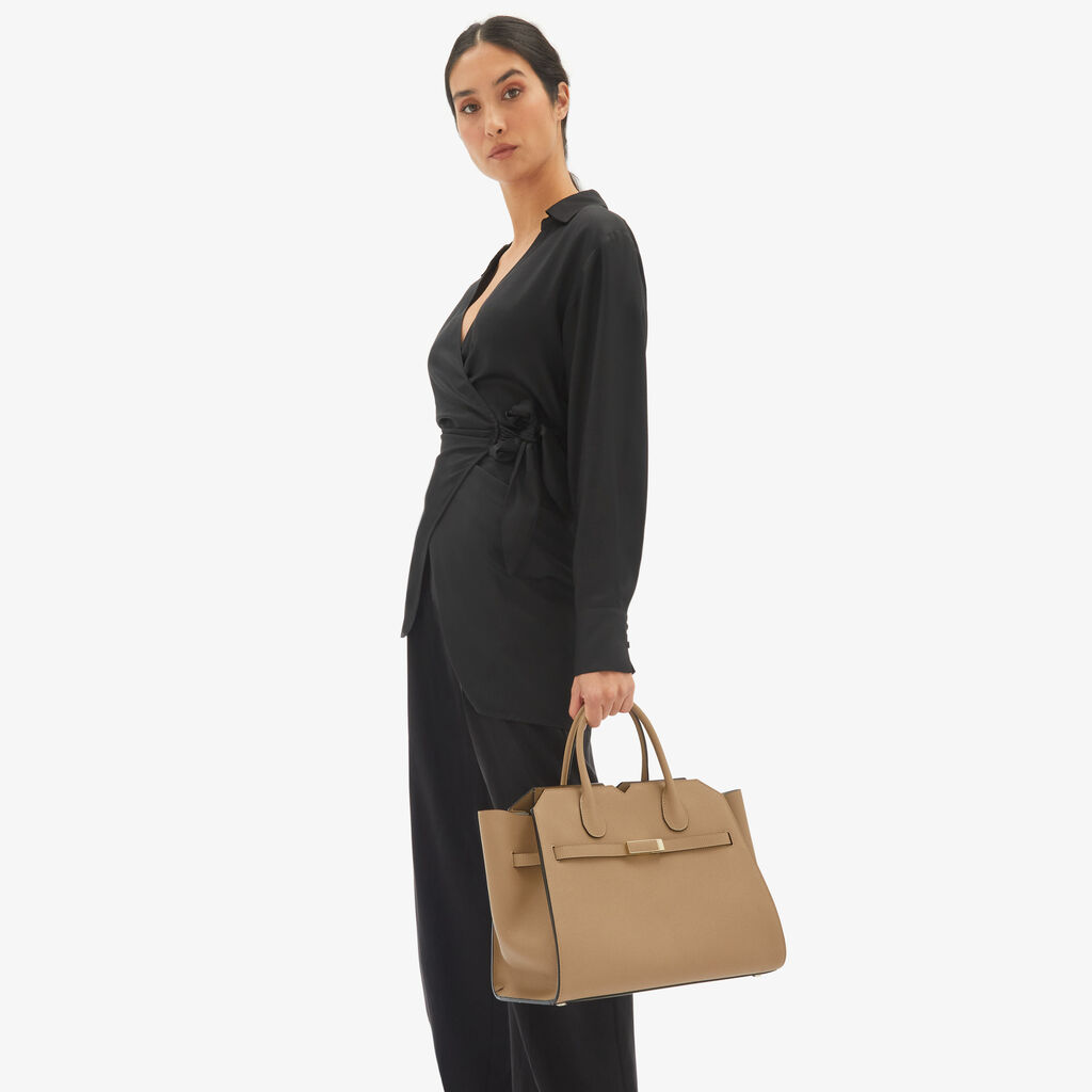 Valextra Borsa a mano da Donna Media Beige di Lusso | Valextra Offerte