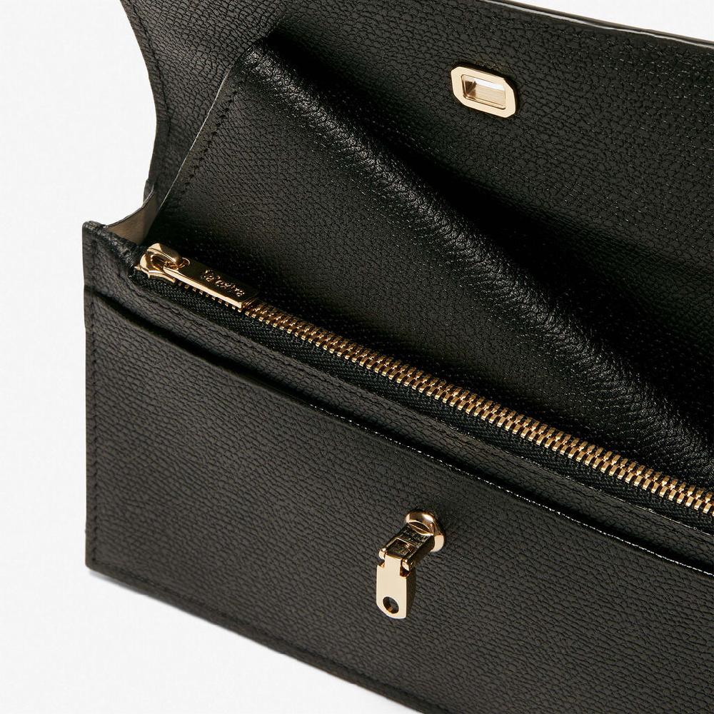 Valextra Portafoglio grande in Pelle Nera | Valextra Brera Moda