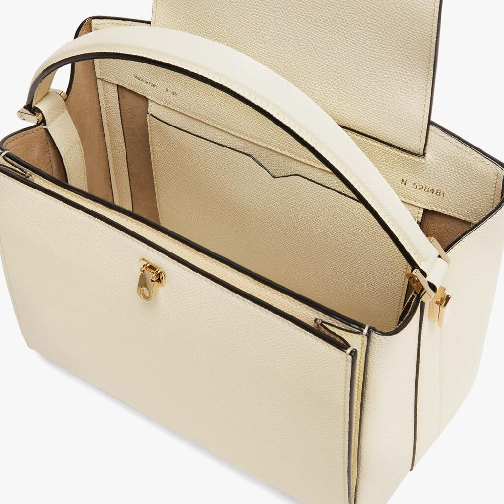 Valextra Borsetta a mano elegante in Pelle Bianca | Valextra Brera Pezzi Unici