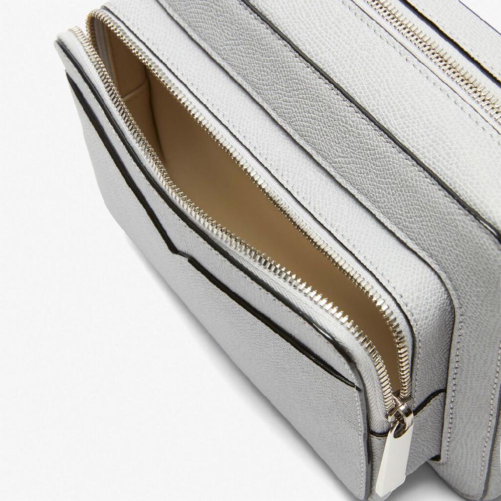 Valextra Borsa reporter da Uomo in Pelle Grigia Sasso | Valextra V-Line Promozione Limitata