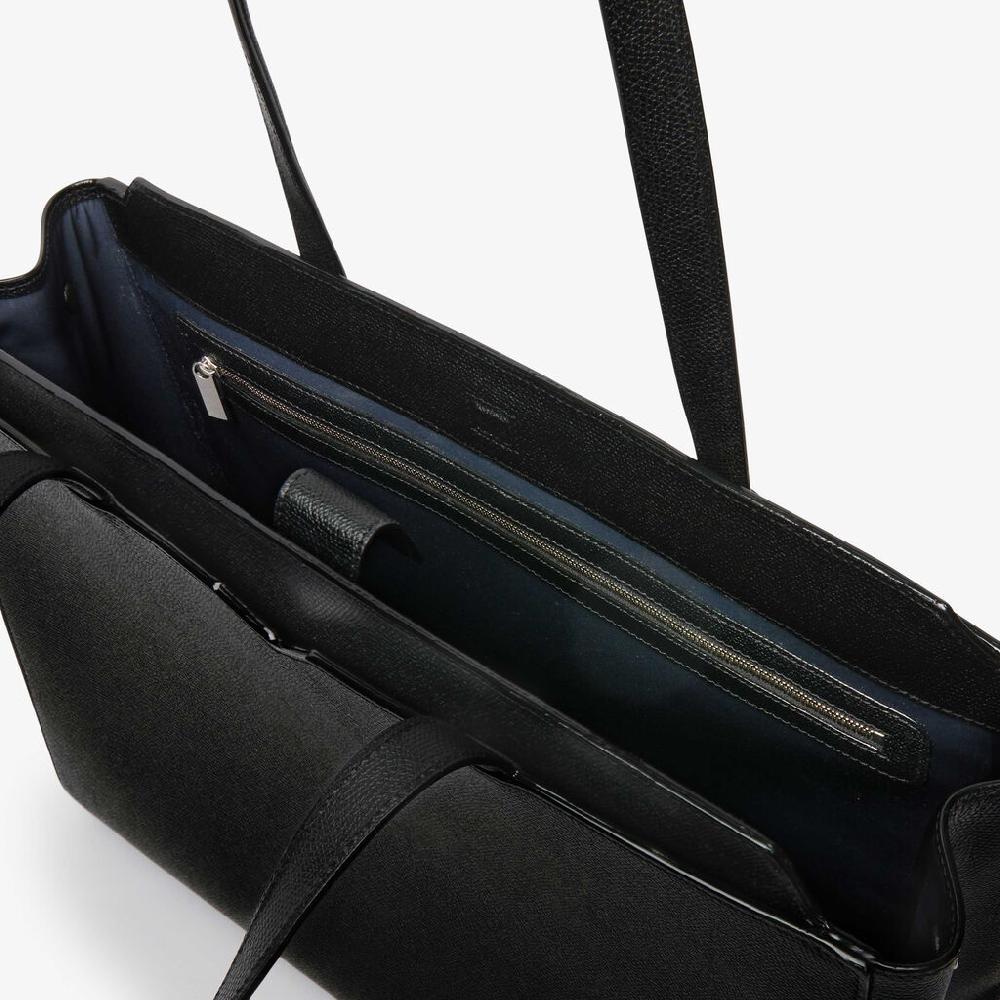 Valextra Shopping bag orizzontale da Uomo in Pelle Nera | Valextra V-Line Economico