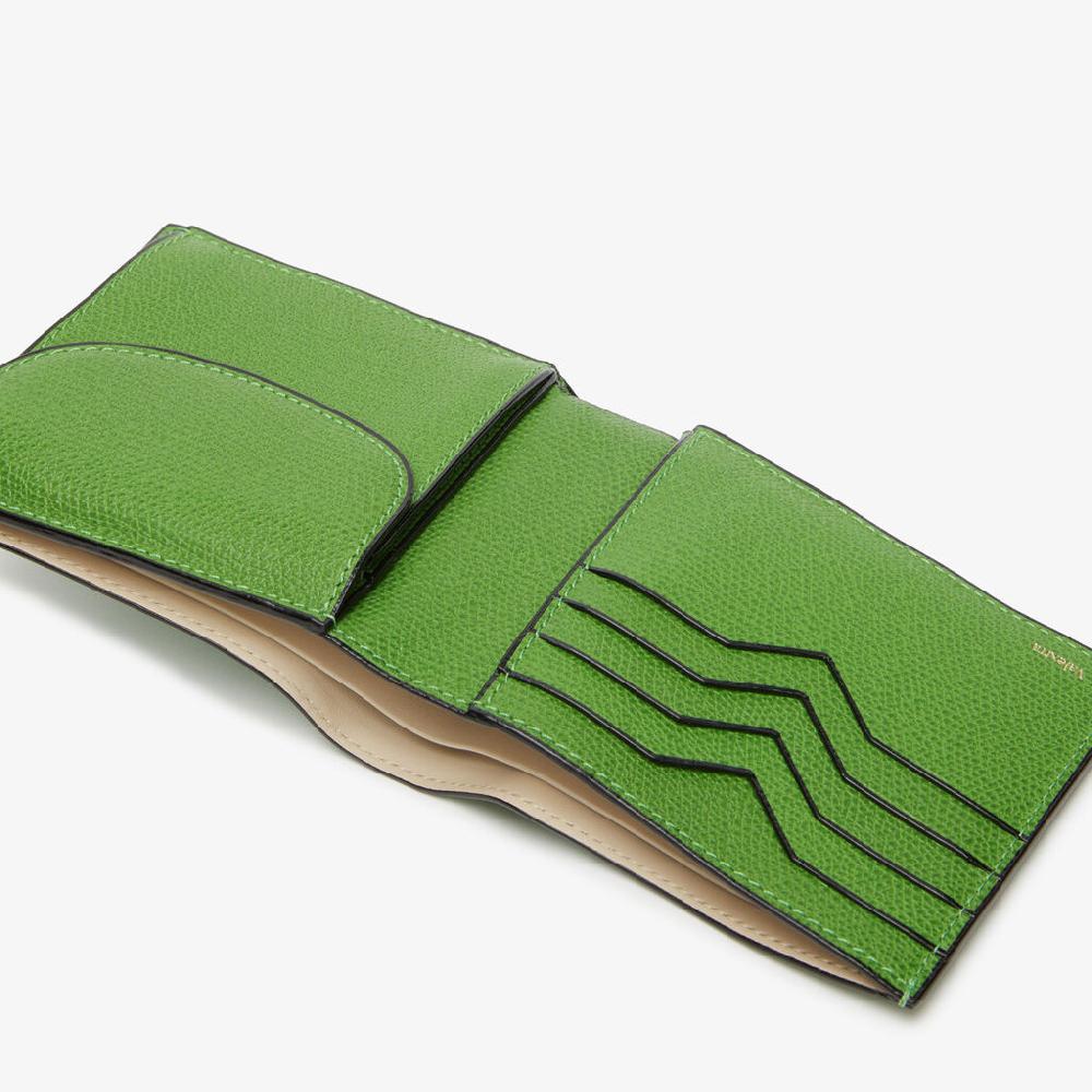 Valextra Portafoglio portamonete da Uomo in Pelle Verde | Valextra Hotsell