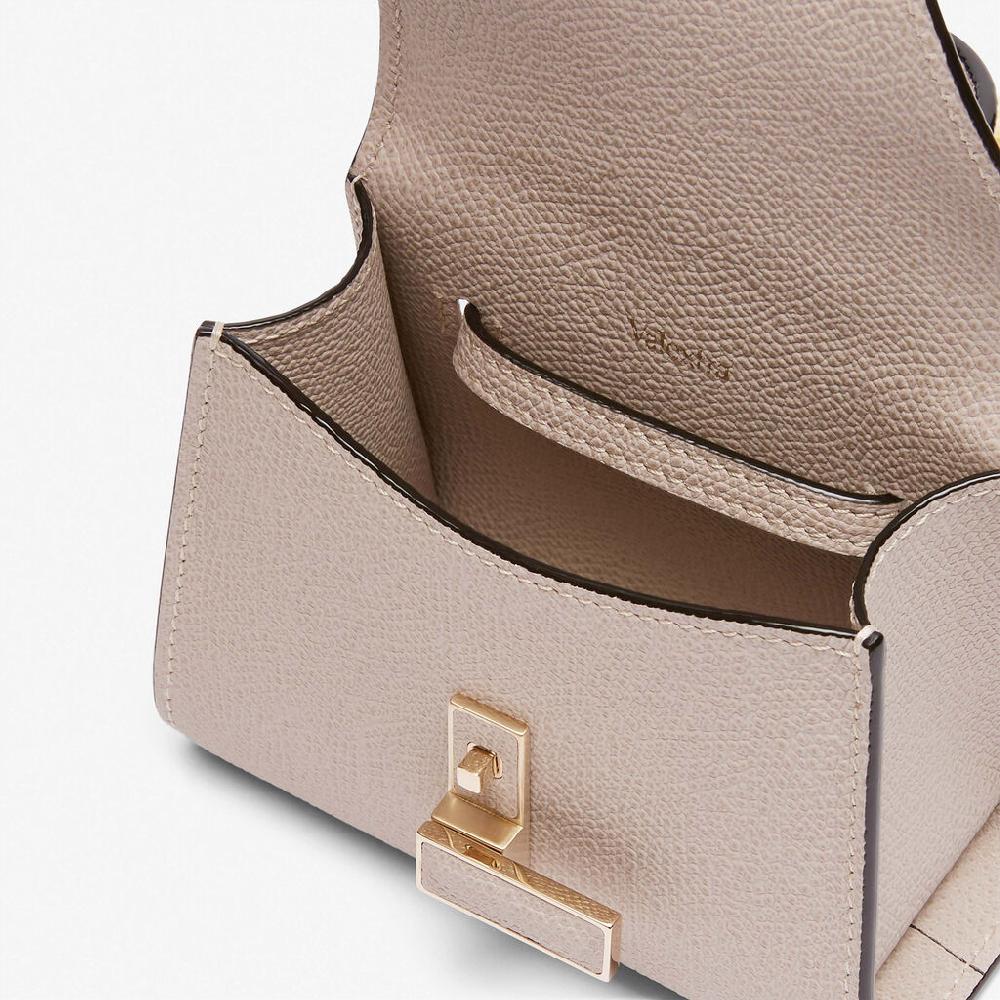 Valextra Borsa da cintura in pelle beige con tracolla | Valextra Iside Vendita Calda