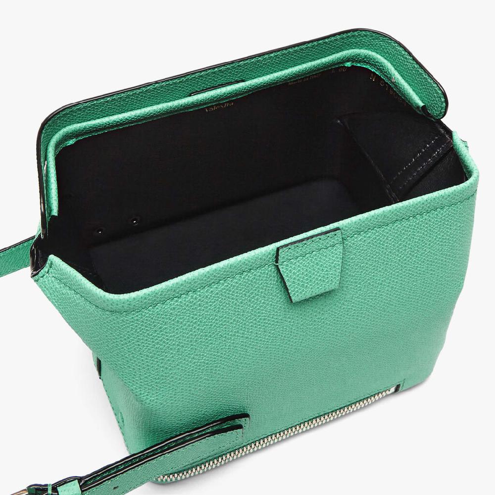 Valextra Borsetta a tracolla Mini in Pelle Verde | Valextra Tric Trac Negozio