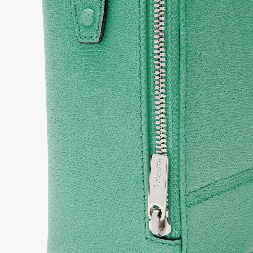 Valextra Borsetta a tracolla Mini in Pelle Verde | Valextra Tric Trac Negozio