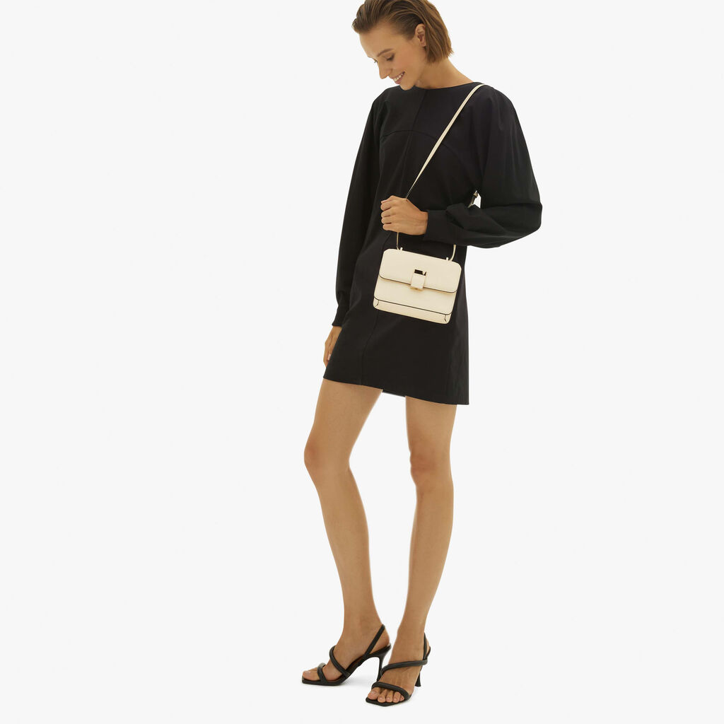 Valextra Borsetta a spalla Mini in Pelle Bianca | Valextra NoLo In Saldo