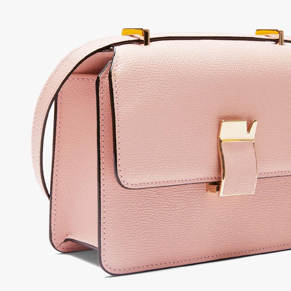Valextra Borsetta a tracolla elegante NoLo in Pelle Rosa | Valextra Moda
