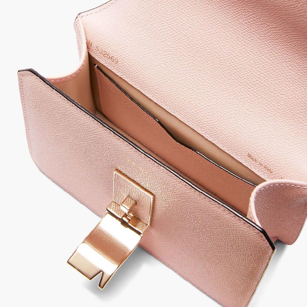 Valextra Borsetta a tracolla elegante NoLo in Pelle Rosa | Valextra Moda