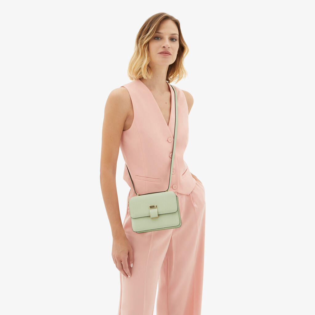 Valextra Borsa a tracolla da Donna in Pelle Verde di Lusso | Valextra 2025