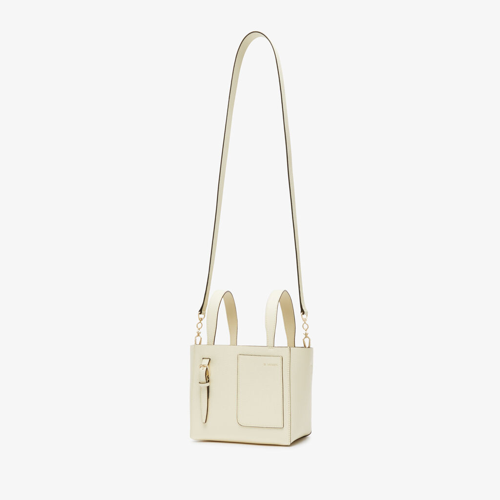 Valextra Borsa Secchiello da Donna in Pelle Bianca | Valextra Soft Italy