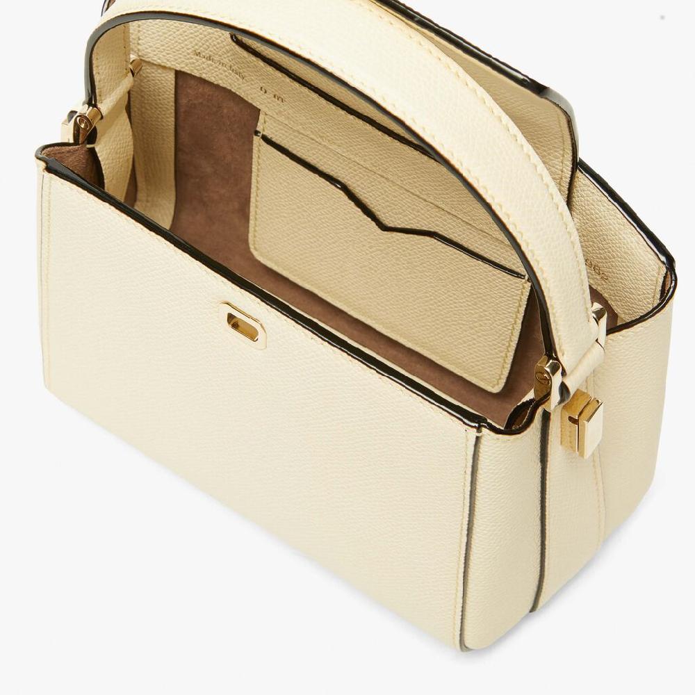 Valextra Borsa a mano Micro in Pelle Bianca | Valextra Brera Pezzi Unici