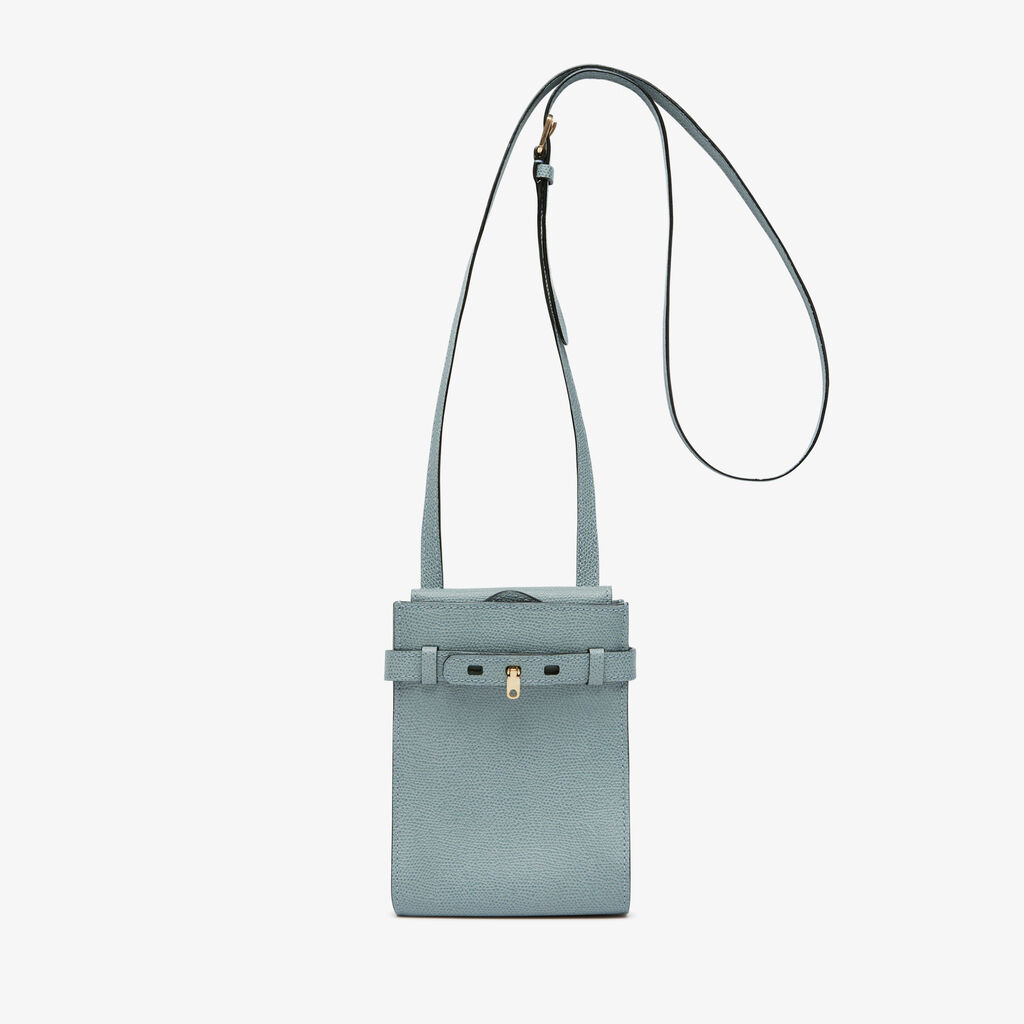 Valextra Borsa a tracolla Micro in Pelle Blu | Valextra Brera Acquista Ora