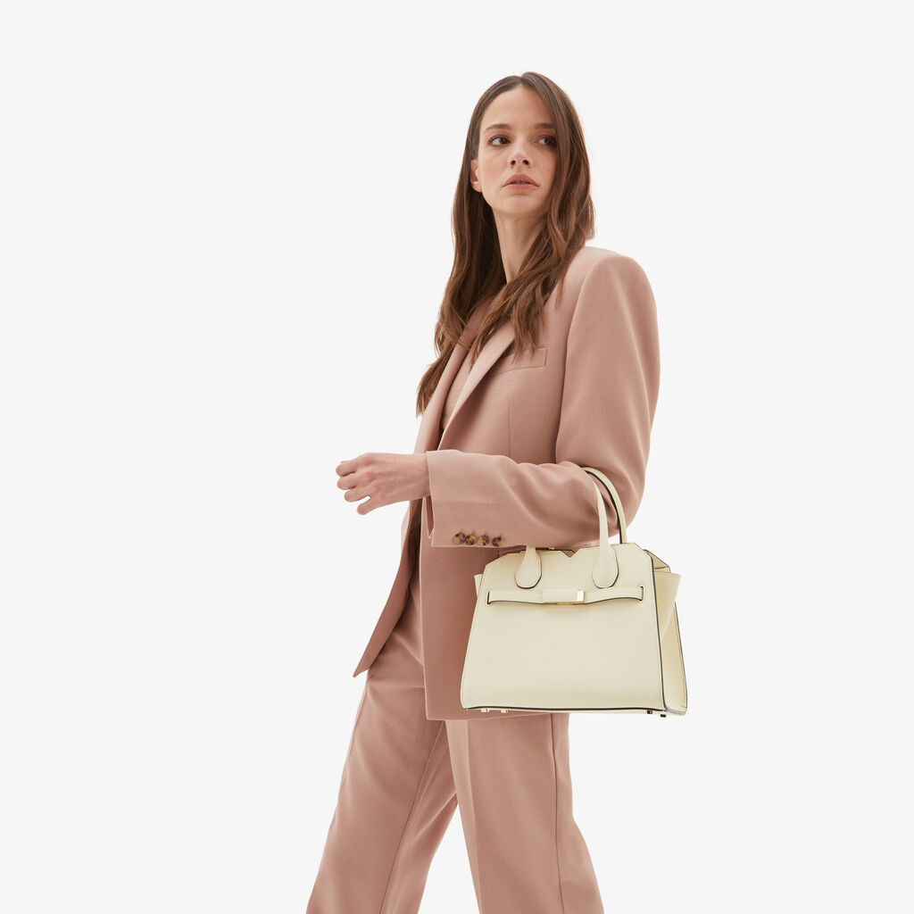 Valextra Borsa a mano da Donna Mini Bianca di Lusso | Valextra Offerta