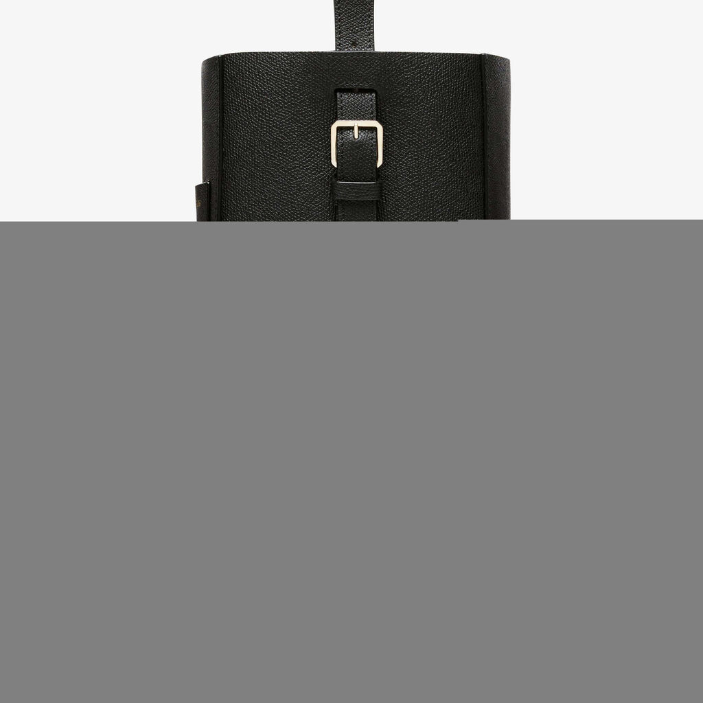 Valextra Borsa a secchiello da Donna in Media Pelle Nera | Valextra Soft Online