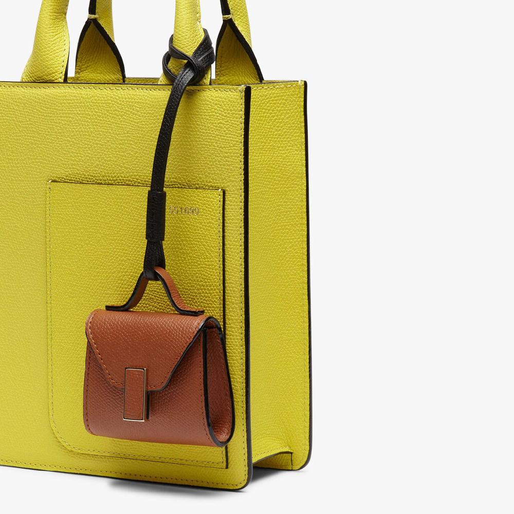 Valextra Charm per borsa da Donna in Pelle Marrone | Valextra Iside Offerte