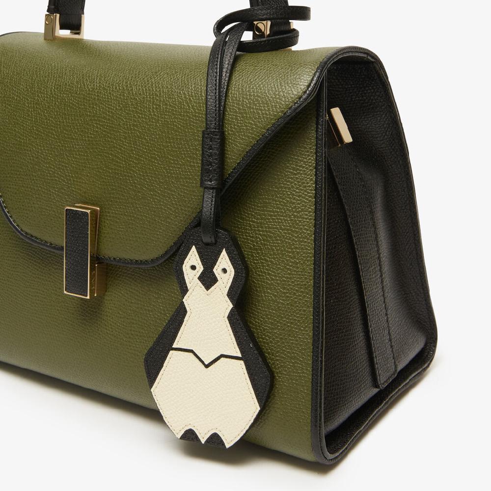 Valextra Charm per borsa Pinguino in Pelle Bianca e Nera | Valextra I Più Venduti