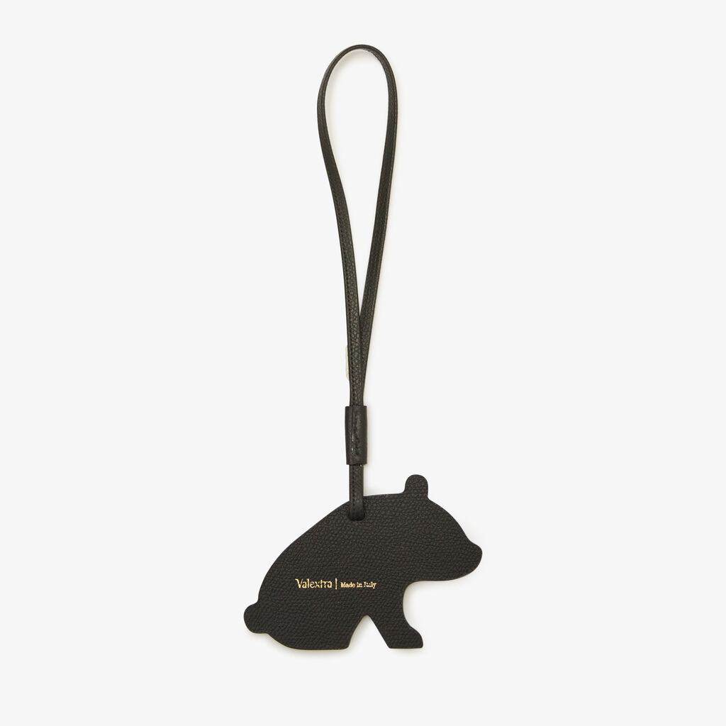 Valextra Charm per borsa Panda in Pelle Bianca e Nera | Valextra Promozione