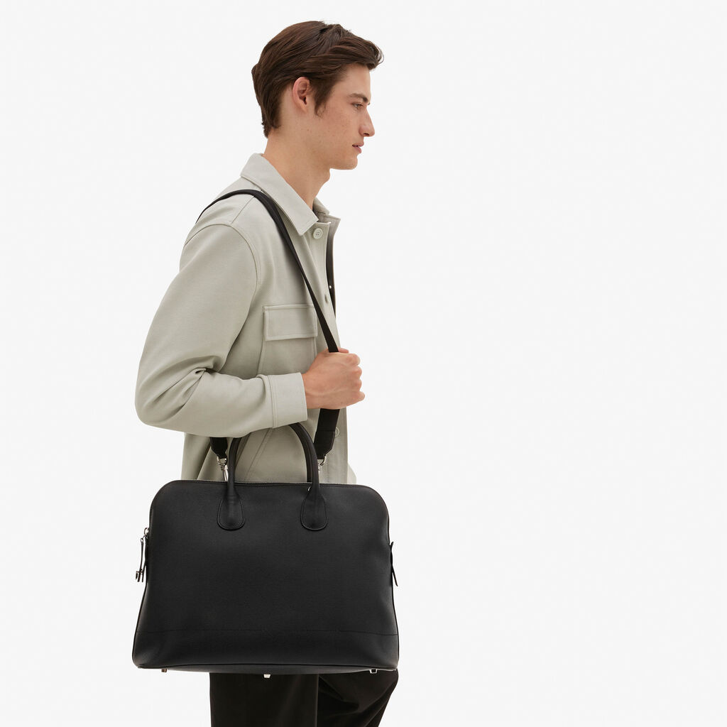 Valextra Borsa tote da ufficio in Pelle Nera con zip | Valextra My Logo Spedizione Gratuita