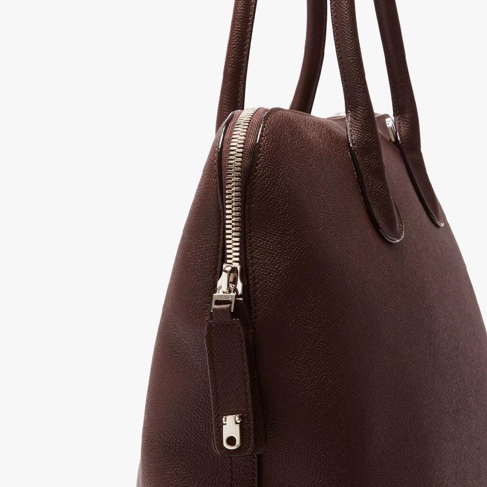 Valextra Tote bag da Uomo in Pelle Marrone | Valextra My Logo Saldi