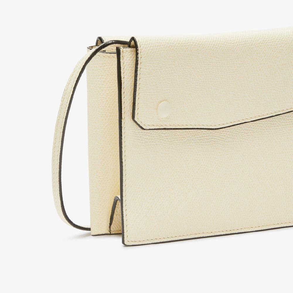 Valextra Borsetta piccola Mini in Pelle Bianca | Valextra Pocket Vendita Calda
