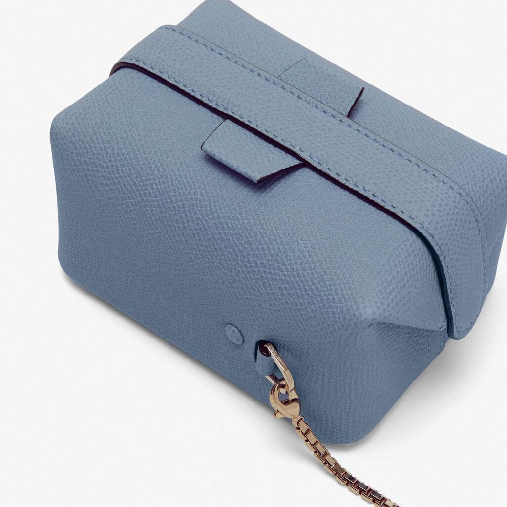 Valextra Borsa da viaggio in Pelle Azzurra | Valextra Tric Trac In Saldo