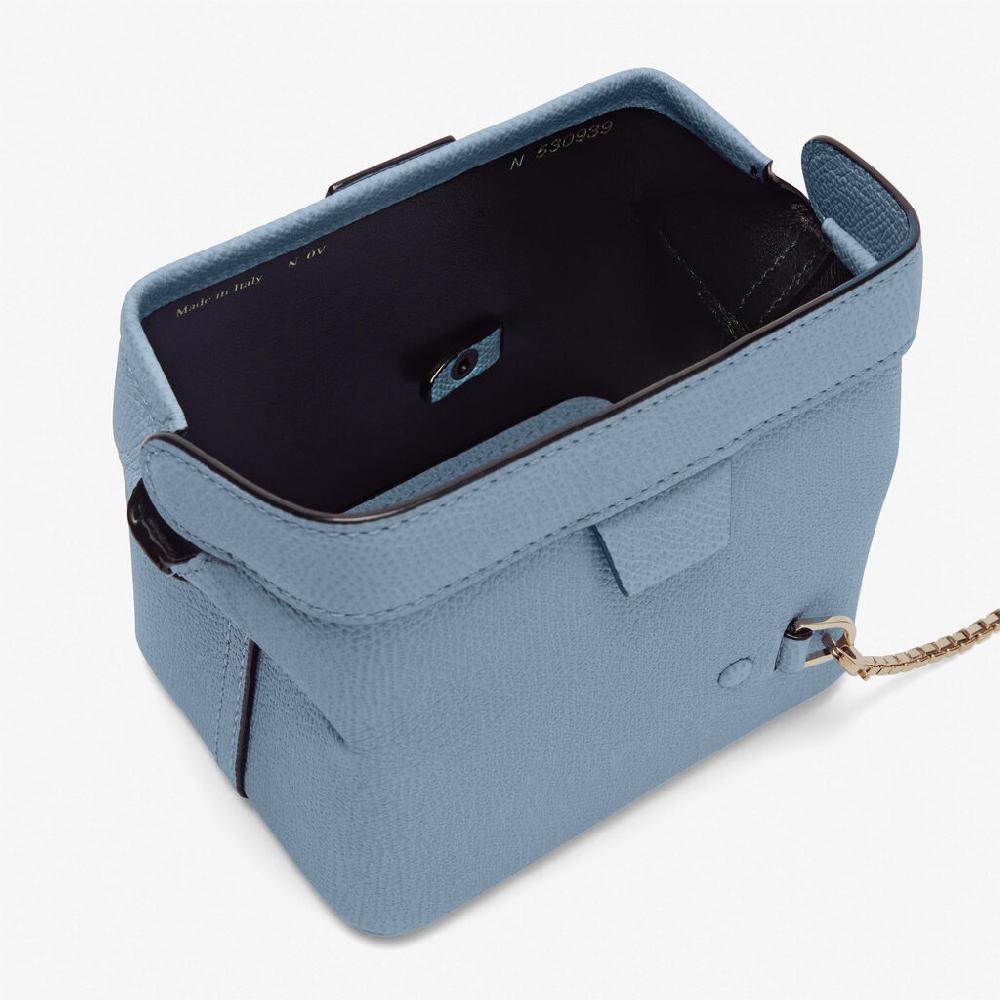 Valextra Borsa da viaggio in Pelle Azzurra | Valextra Tric Trac In Saldo