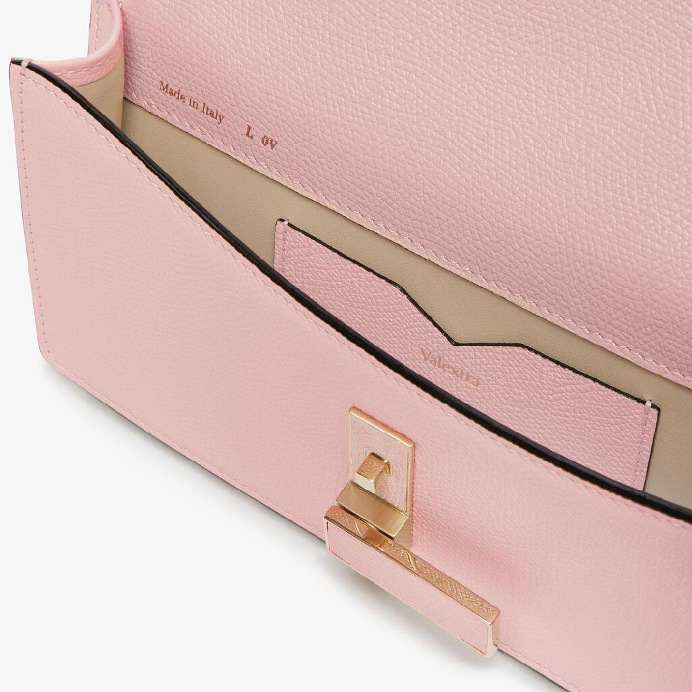 Valextra Borsetta clutch compatta in Pelle Rosa | Valextra Iside Nuova