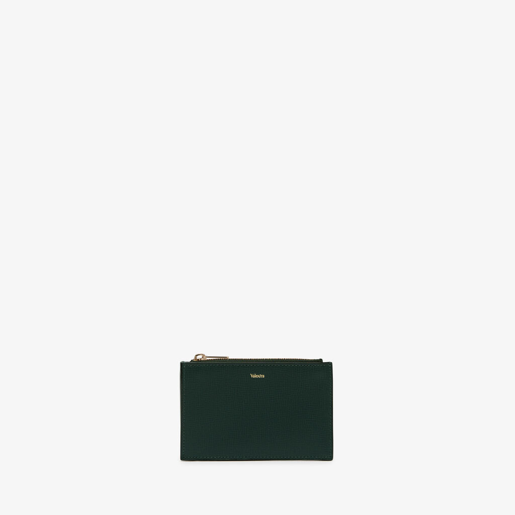 Valextra Portamonete da Donna in Pelle Verde di Lusso | Valextra Promozione Limitata