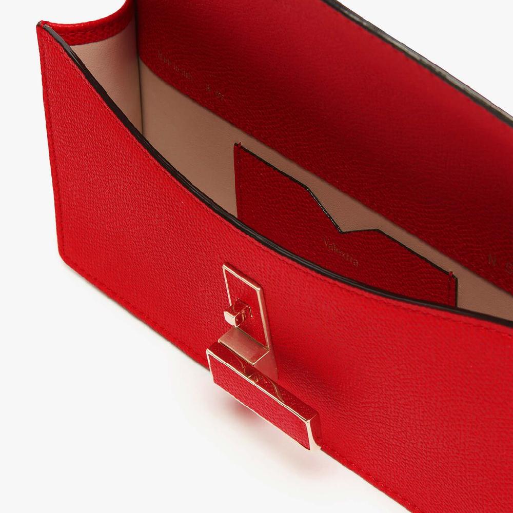 Valextra Pochette semplice e compatta in Pelle Rossa | Valextra Iside Sconto