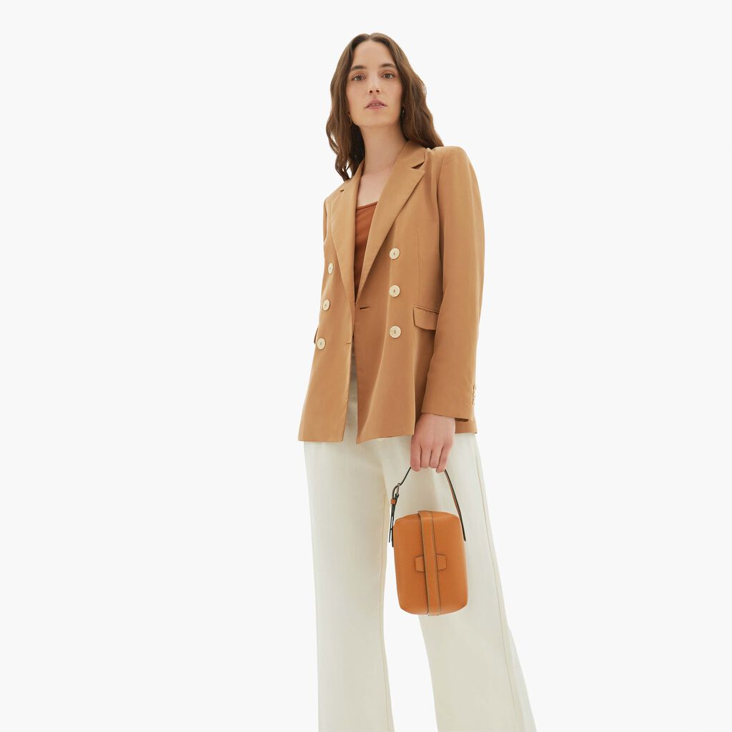 Valextra Borsa a mano Mini in Pelle Marrone | Valextra Tric Trac Offerta