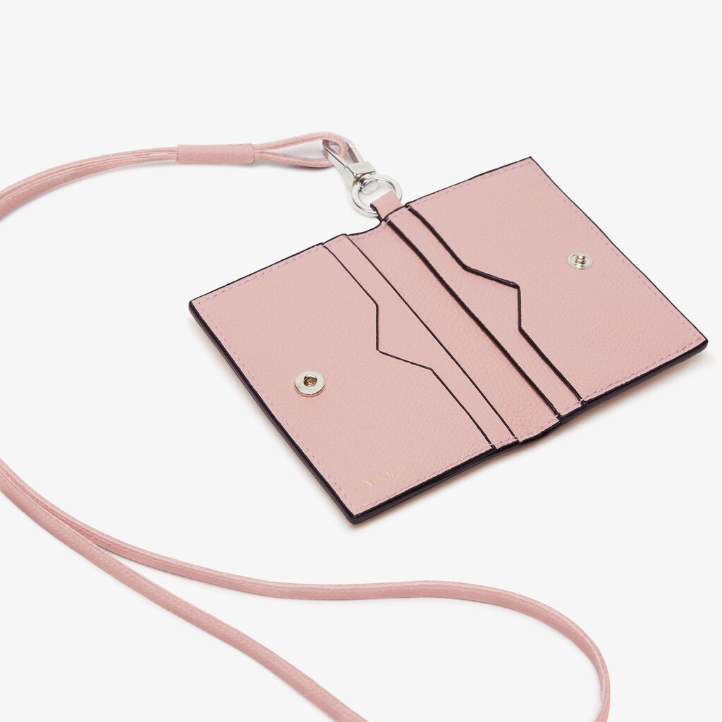 Valextra Porta carte con laccio da Donna in Pelle Rosa | Valextra In Vendita