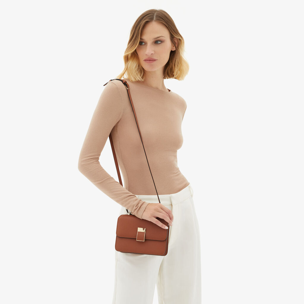 Valextra Borsa a tracolla da Donna in Pelle Marrone di Lusso | Valextra Hotsell