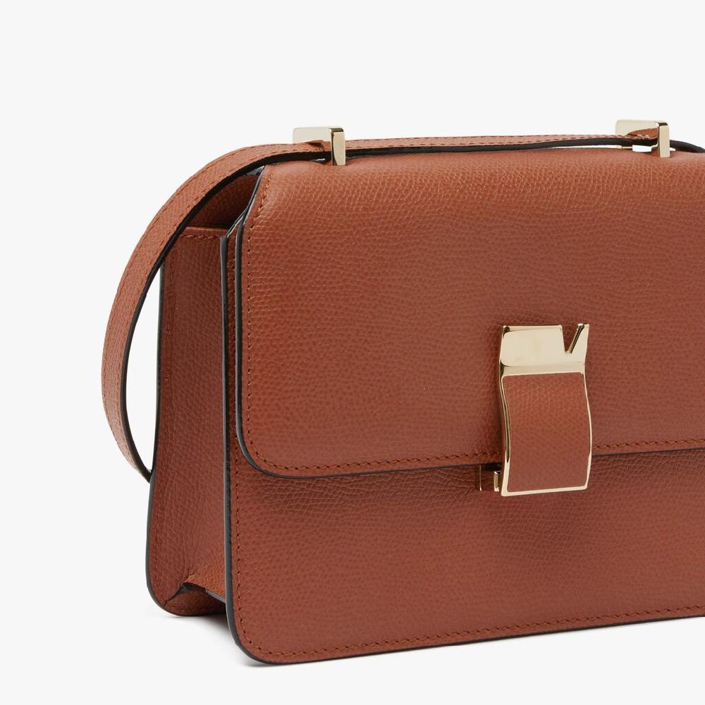 Valextra Borsa a tracolla da Donna in Pelle Marrone di Lusso | Valextra Hotsell