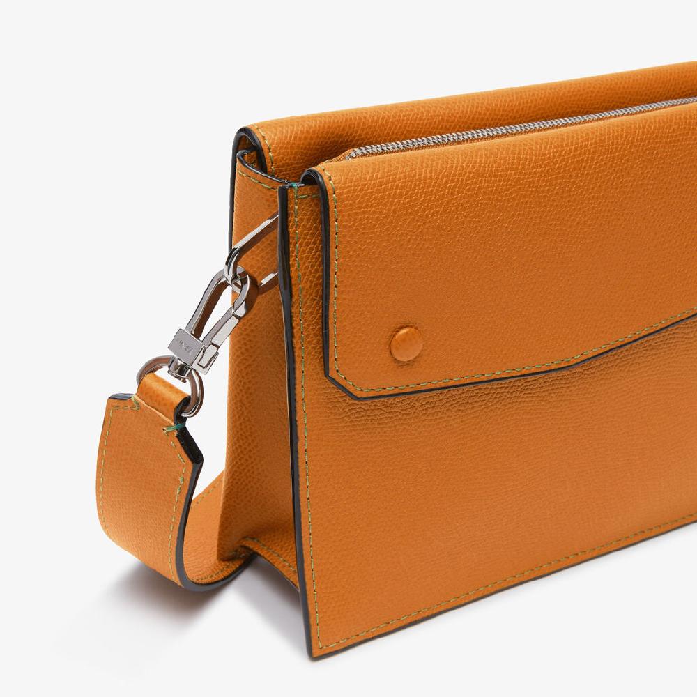 Valextra Borsa marsupio da Uomo in Pelle Marrone | Valextra Pocket Nuovo