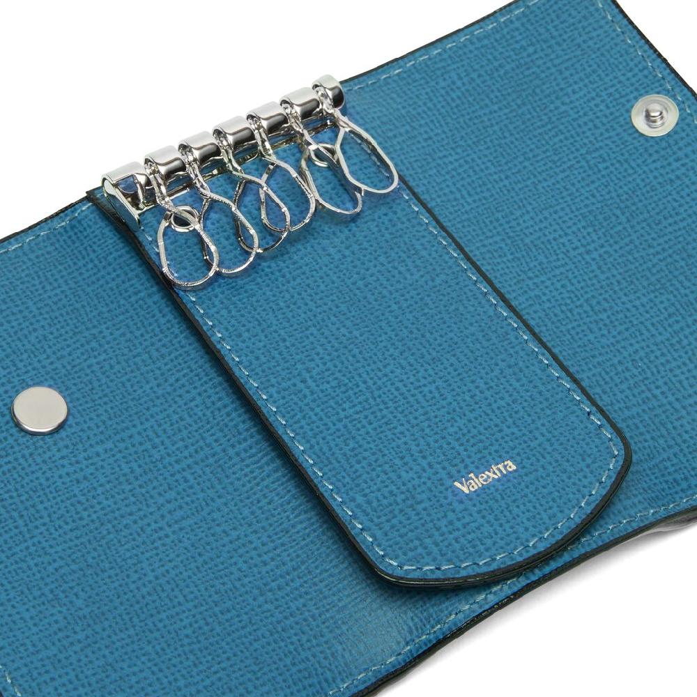 Valextra Portachiavi in Pelle Blu Cobalto | Valextra Fino Al -60%