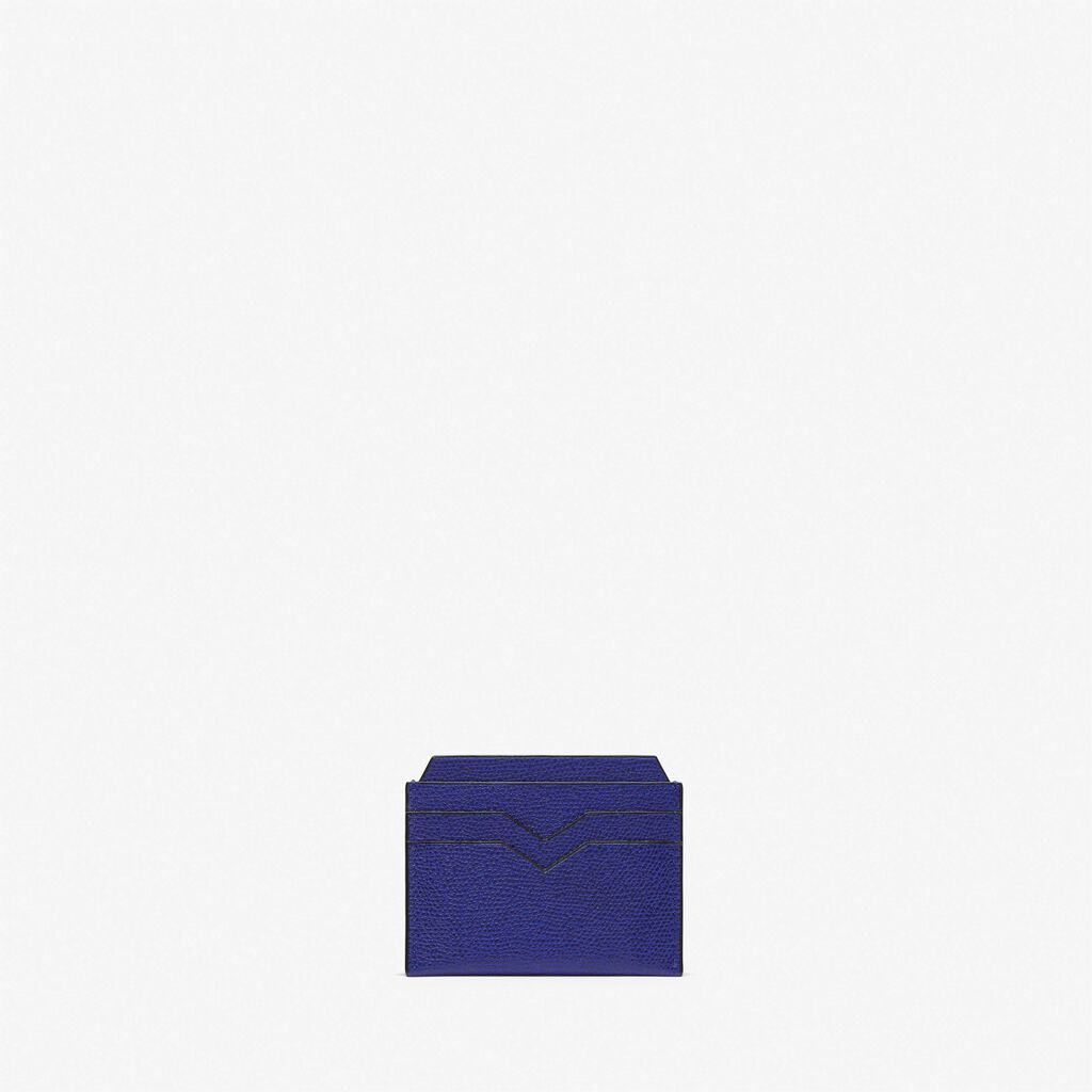 Valextra Portatessere e carte di credito in Pelle Blu | Valextra Sottocosto
