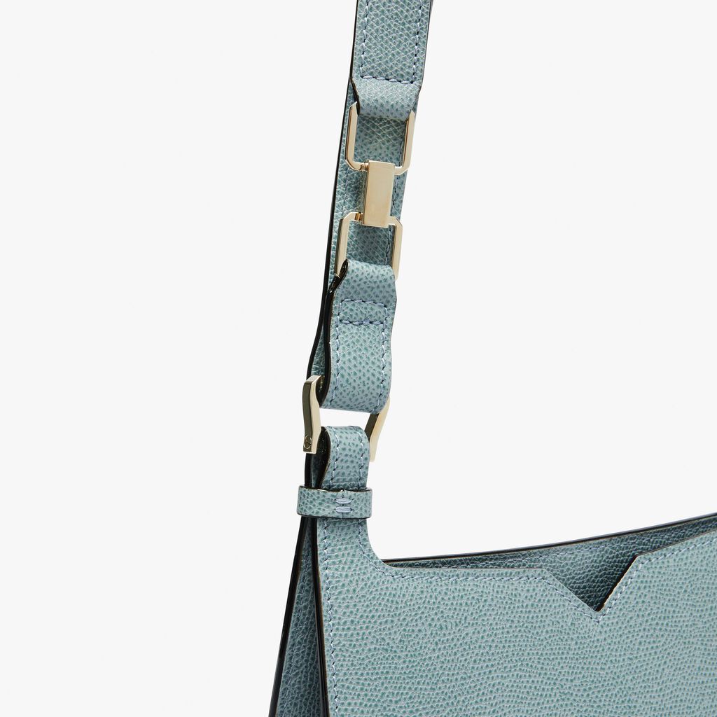 Valextra Borsa a spalla Mini in Pelle Blu | Valextra Hobo I Più Venduti