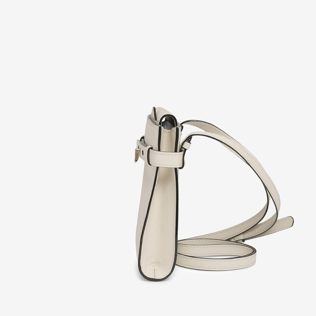Valextra Borsa a tracolla Micro in Pelle Bianca | Valextra Brera Negozi Online