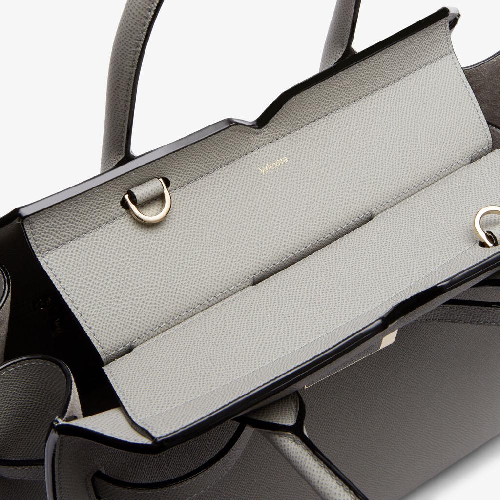 Valextra Borsa a due manici Donna di Lusso in Pelle Grigia chiara | Valextra Affare Del Giorno