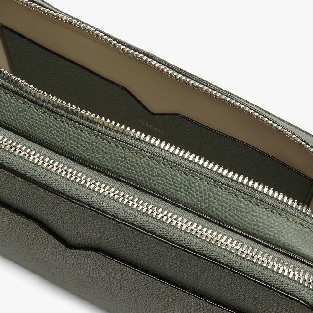Valextra Bum bag da Uomo in Pelle Verde di Lusso | Valextra V-Line Online