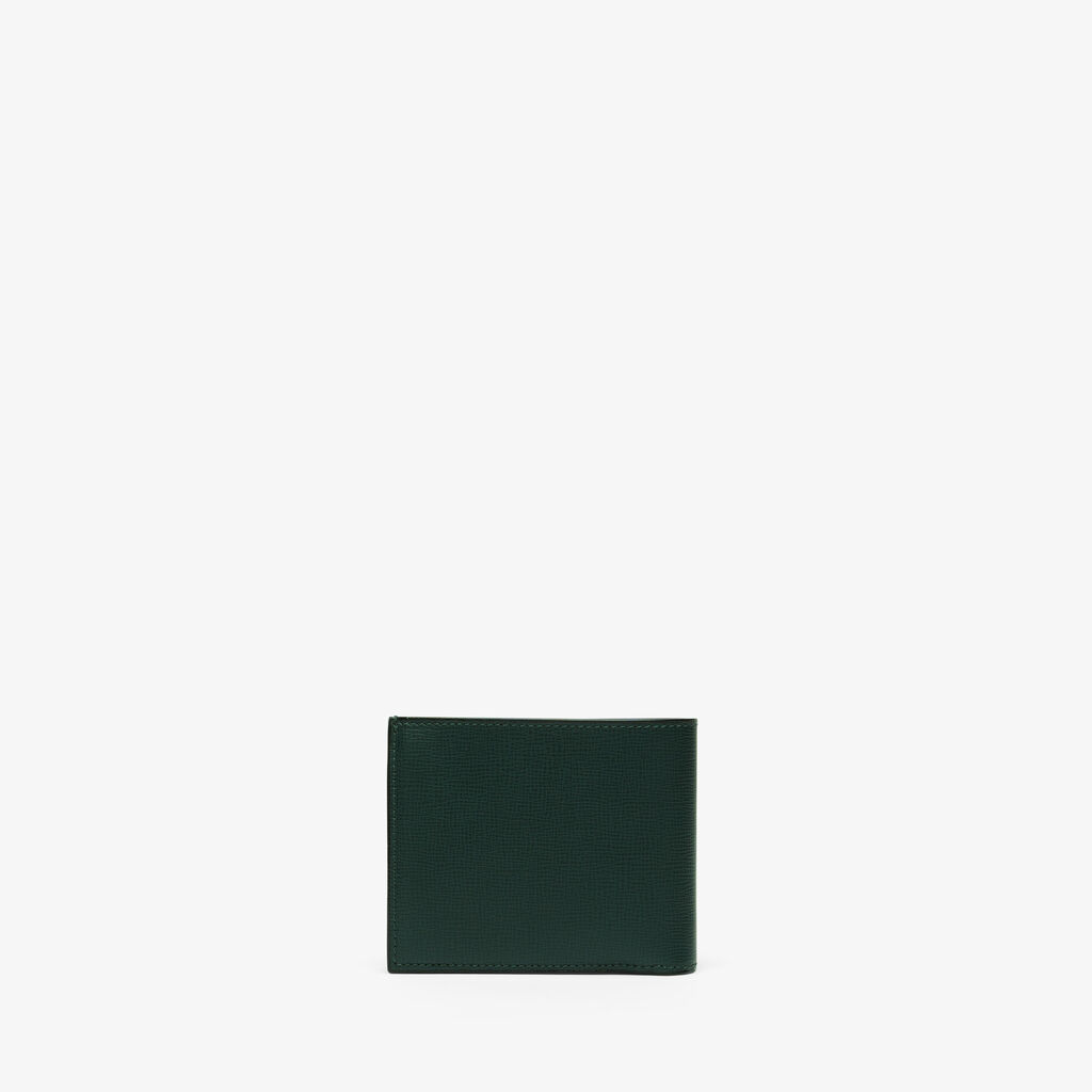 Valextra Portafoglio Bifold in Pelle Verde con portamonete | Valextra Saldi