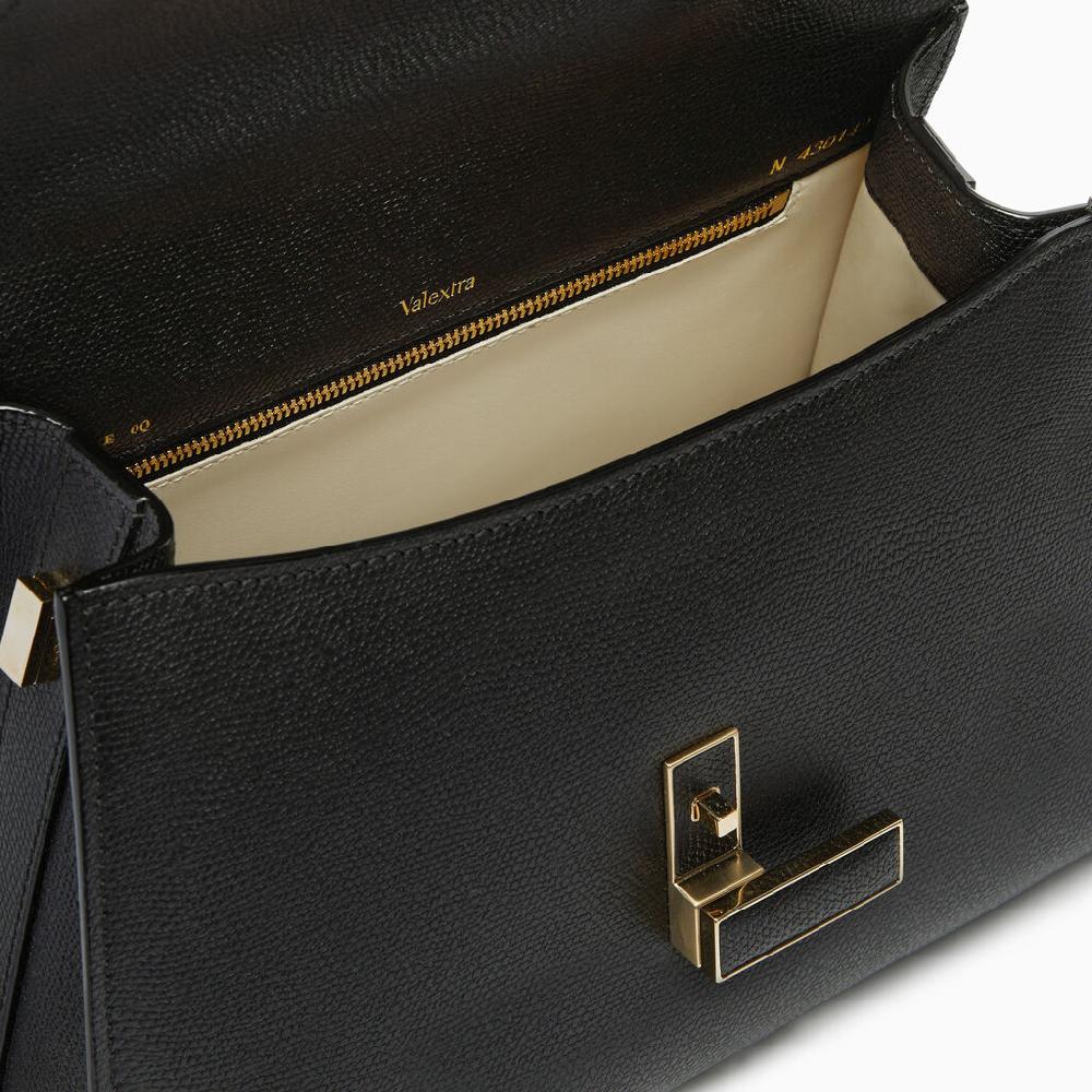Valextra Borsa a mano Media in Pelle Nera | Valextra Iside Spedizione Gratuita