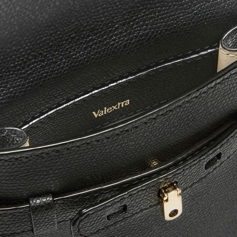 Valextra Borsa a tracolla Micro in Pelle Nera | Valextra Brera Acquista Ora
